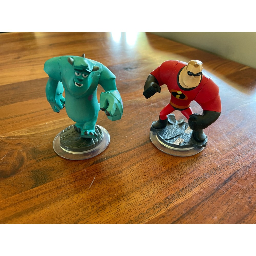 Disney Infinity Figures Sulley Monsters Inc & Mr Incredible Pixar INF-1000001 2